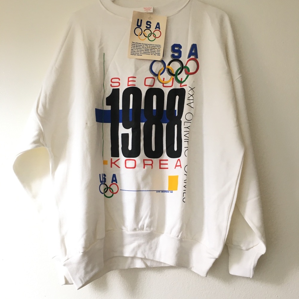 Vintage 80"s USA Seoul KOREA Olympic Sweatshirt